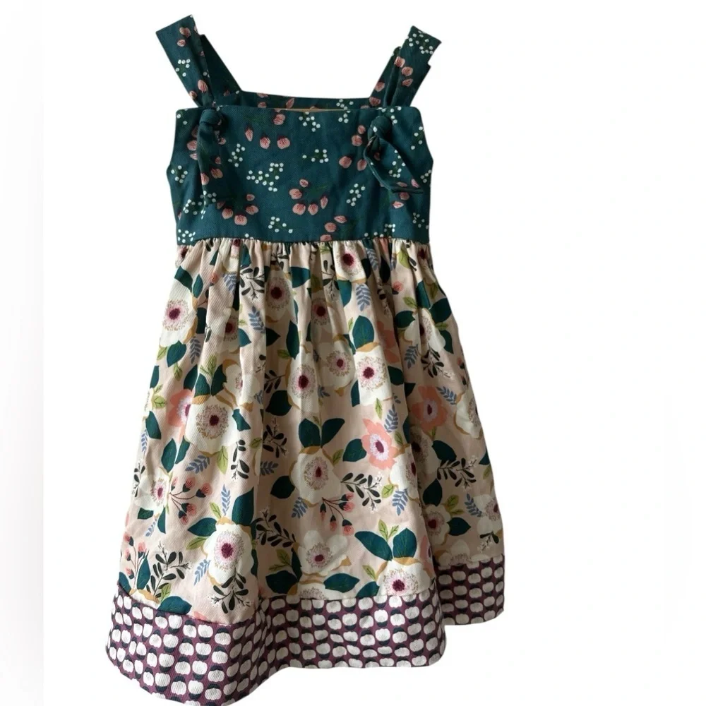 Floral Girls Jumper Dress - Picture 10 of 10